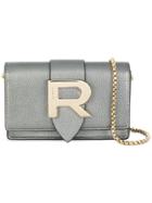 Rochas R Plaque Crossbody Bag - Metallic