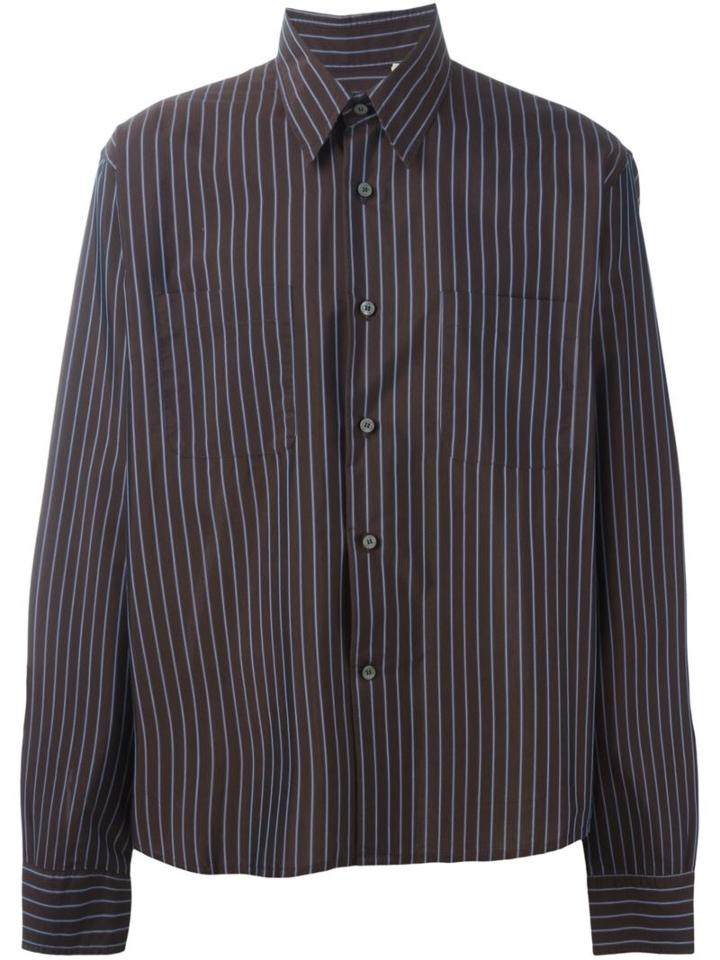 Romeo Gigli Vintage Striped Boxy Fit Shirt