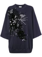 Dries Van Noten Sequined Sweatshirt, Women's, Size: Medium, Black, Cotton