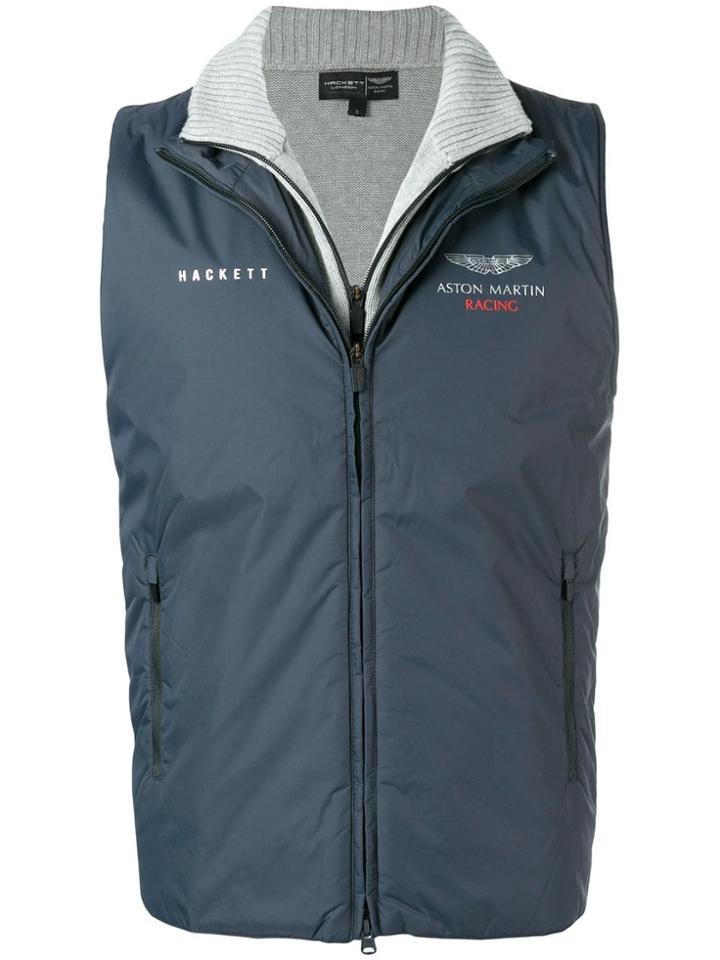 Hackett Hackett X Aston Martin Racing Double Front Gilet - Grey