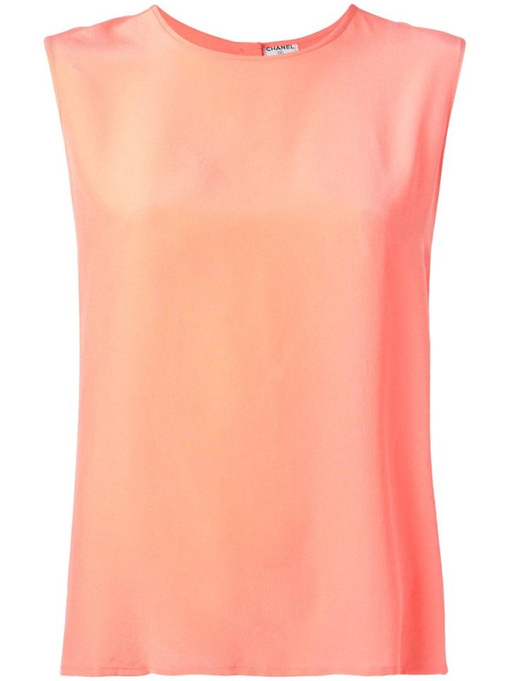Chanel Pre-owned Sleeveless Top - Orange