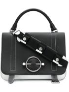 Jw Anderson Black & White Blue Large Disc Satchel