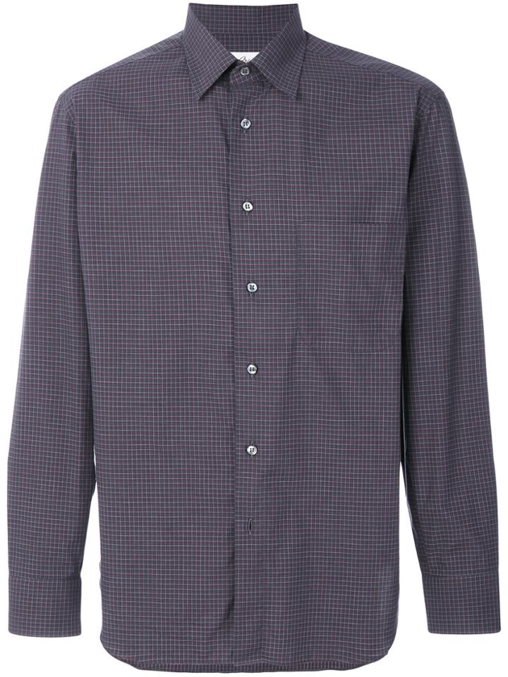 Brioni Classic Embroidered Shirt - Brown