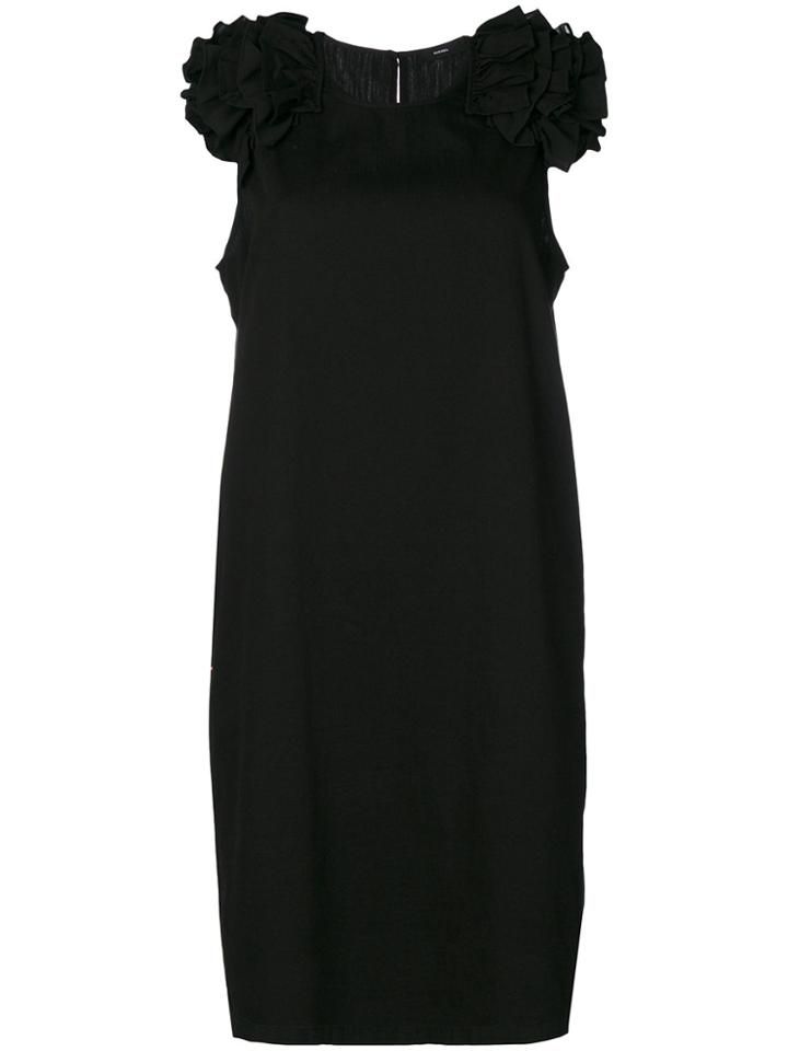 Diesel Ruffle Trim Dress - Black