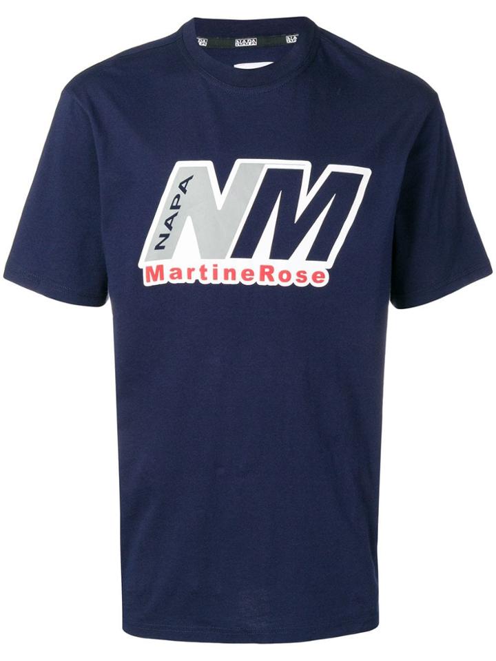 Napa By Martine Rose Logo Print T-shirt - Blue
