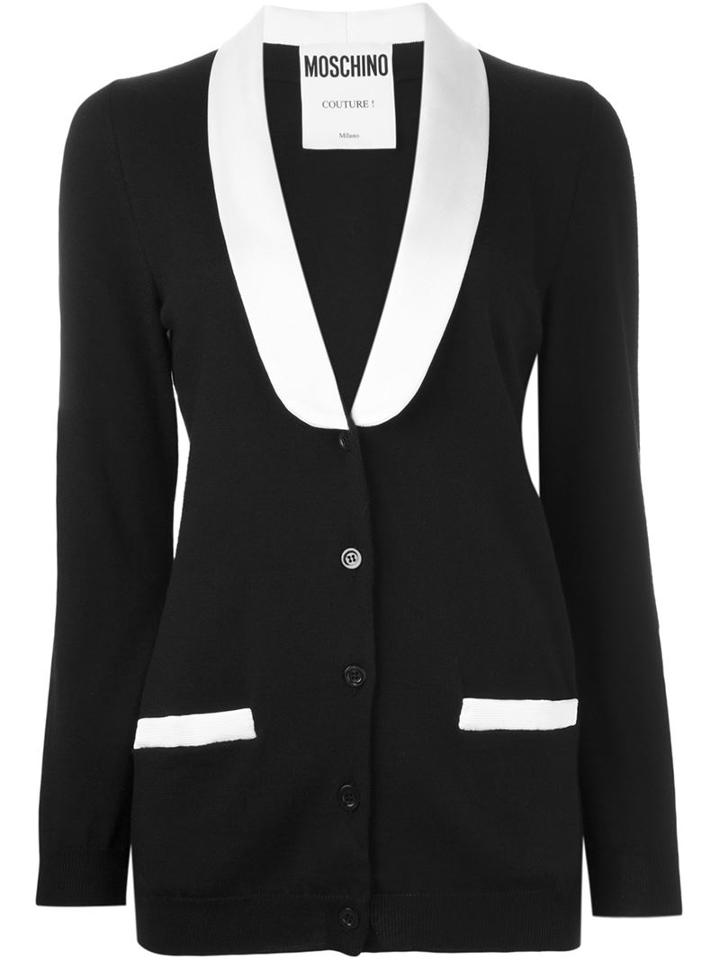 Moschino Faux Lapel Cardigan