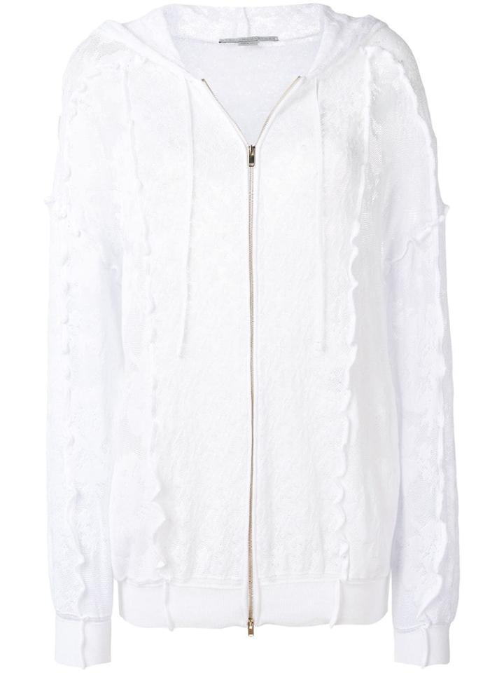 Stella Mccartney Lace Zip-up Hoodie - White