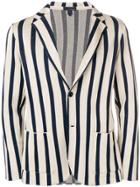 Lardini Slim-fit Striped Blazer - Blue