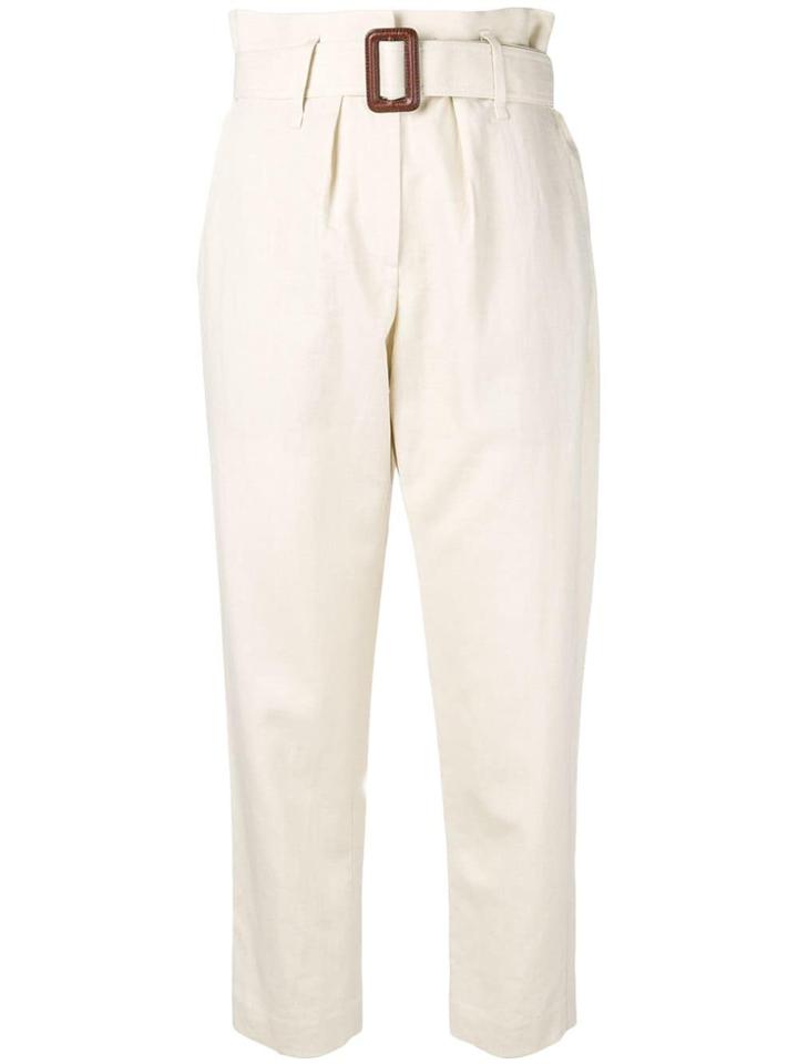 Brunello Cucinelli Belted Trousers - Neutrals