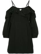 Suboo Off-shoulder Wrap Dress - Black