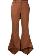 Sies Marjan Flared Cropped Trousers - Brown