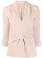 Safiyaa London Gathered Front Blouse - Pink