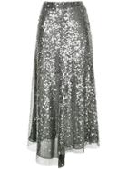 Walk Of Shame Sequinned Mid Skirt - Metallic