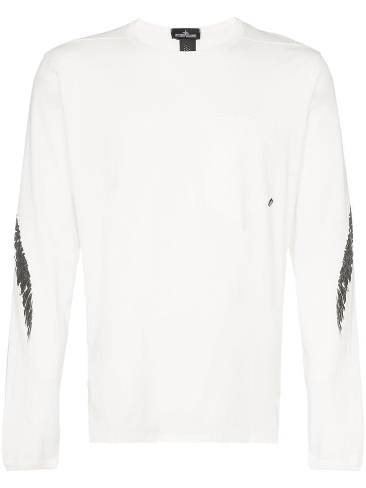 Stone Island Shadow Project Printed 'cxado' Long Sleeved Cotton