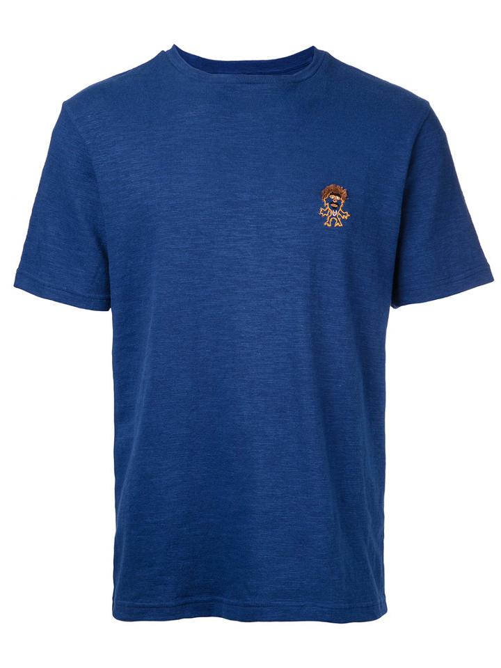 Jupe By Jackie Embroidered Figure T-shirt, Men's, Size: Medium, Blue, Cotton/spandex/elastane