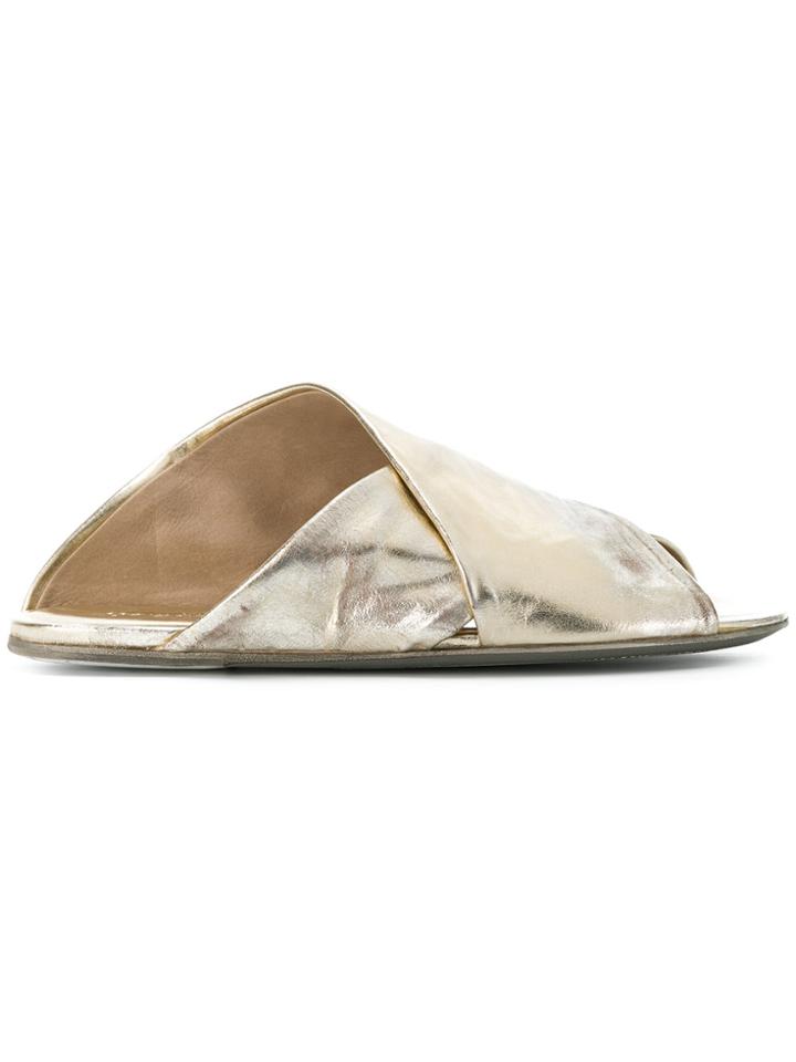 Marsèll Cross-over Strap Sandals - Metallic