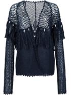 Ulla Johnson 'clarice' Cardigan, Women's, Size: Medium, Blue, Cotton