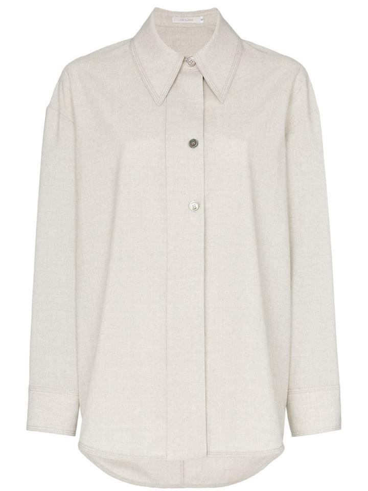 Low Classic Wool Shirt - Grey
