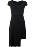 Versace Layered Asymmetrical Dress, Women's, Size: 38, Black, Polyamide/spandex/elastane/viscose