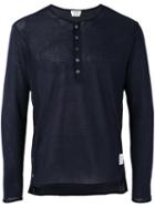 Thom Browne - Long Sleeve Sweatshirt - Men - Cotton - 0, Blue, Cotton