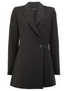 Ellery Wrap Front Coat - Black