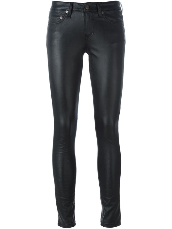 Saint Laurent Skinny Fit Leather Trousers