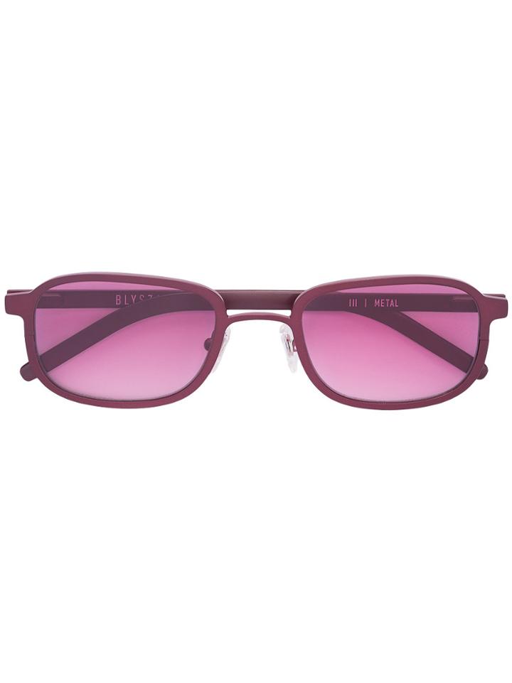 Blyszak Steel Frame Iii Sunglasses With Smoke Lens - Red