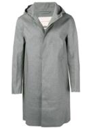 Mackintosh Light Teal Grey Bonded Cotton Hooded Coat Gr-007