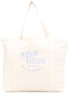 Maison Kitsuné Shopper Tote, Women's, Nude/neutrals, Cotton