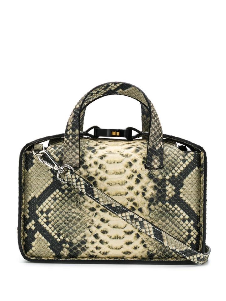 1017 Alyx 9sm Aligator Leather Shoulder Bag - Neutrals