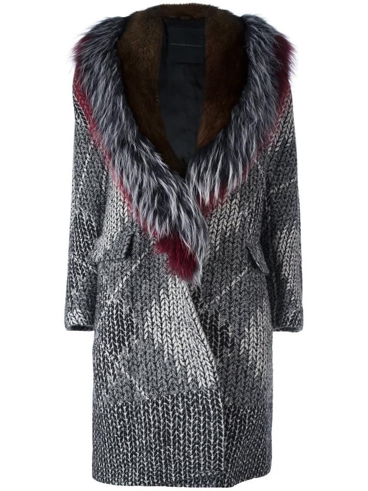 Ermanno Scervino Collar Detail Knitted Coat