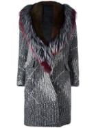 Ermanno Scervino Collar Detail Knitted Coat