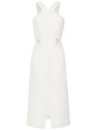 Nk Front Slit Midi Dress - White