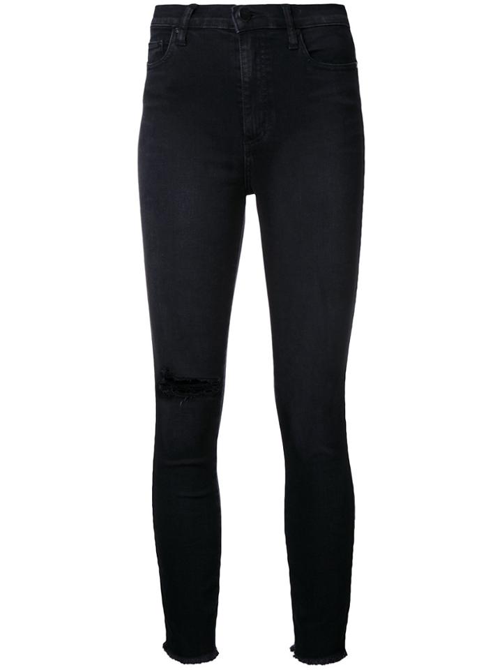 Nobody Denim Siren Skinny Ankle Amused - Black