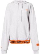Heron Preston Contrast Logo Hoodie - Grey