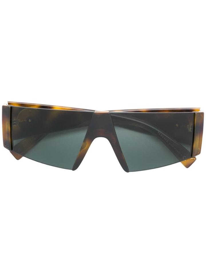 Versace Eyewear Futuristic Sunglasses - Brown