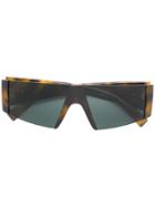 Versace Eyewear Futuristic Sunglasses - Brown