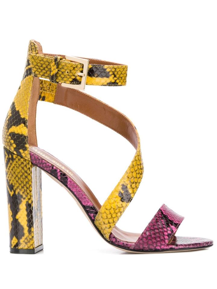 Paris Texas Strappy Sandals - Yellow