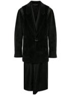 Comme Des Garçons Homme Plus Formal Coat Hybrid - Black