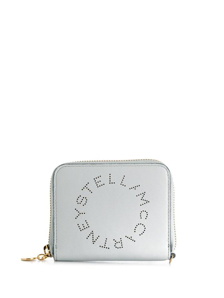 Stella Mccartney Zip-around Logo Wallet - Grey