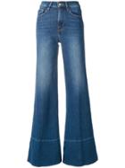 Frame Denim Mid Rise Flared Jeans - Blue