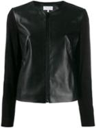 Escada Sport Zipped Leather Jacket - Black