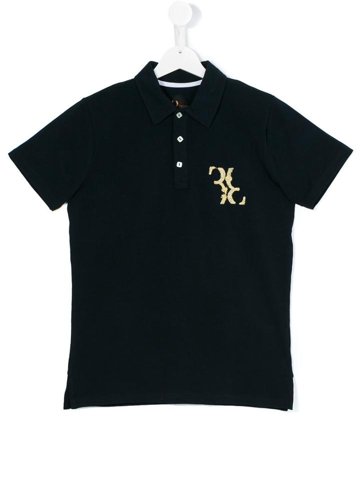 Billionaire Kids - Teen Embroidered Polo Shirt - Kids - Cotton/spandex/elastane - 14 Yrs, Black