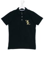 Billionaire Kids - Teen Embroidered Polo Shirt - Kids - Cotton/spandex/elastane - 14 Yrs, Black
