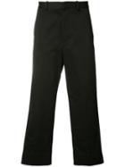 Marni - Cropped Straight Leg Trousers - Men - Cotton - 48, Black, Cotton