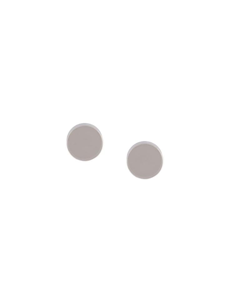 Eddie Borgo Round Stud Earrings, Women's, Metallic