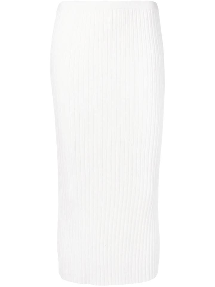 Toteme Knitted Midi Skirt - White