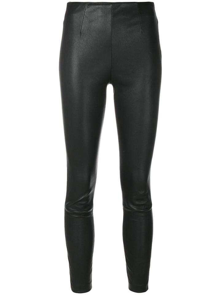 T By Alexander Wang Textured Cropped Leggings - Black