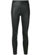 T By Alexander Wang Textured Cropped Leggings - Black