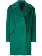 Tagliatore 'agatha' Single Breasted Coat, Women's, Size: 38, Green, Cupro/alpaca/virgin Wool